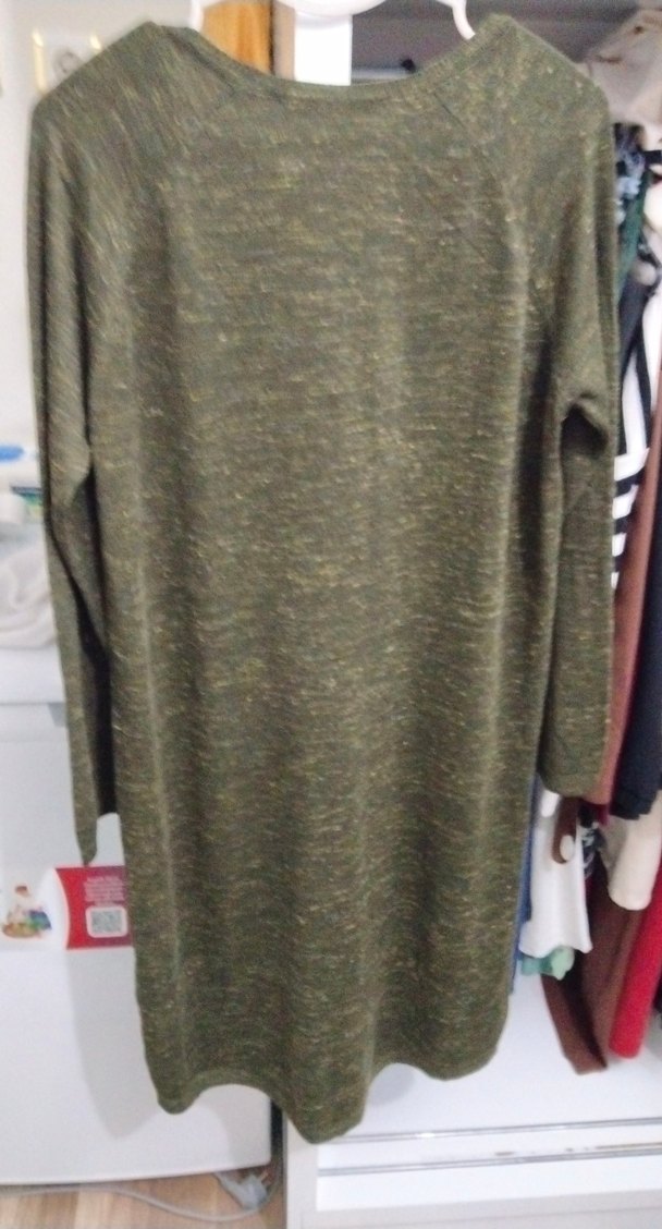 Nakışlı Örme Uzun Kollu Bohem Tunik - Görsel 3