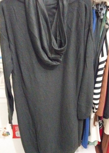 Diğer Gri Kadın Uzun Kollu Triko Sweatshirt