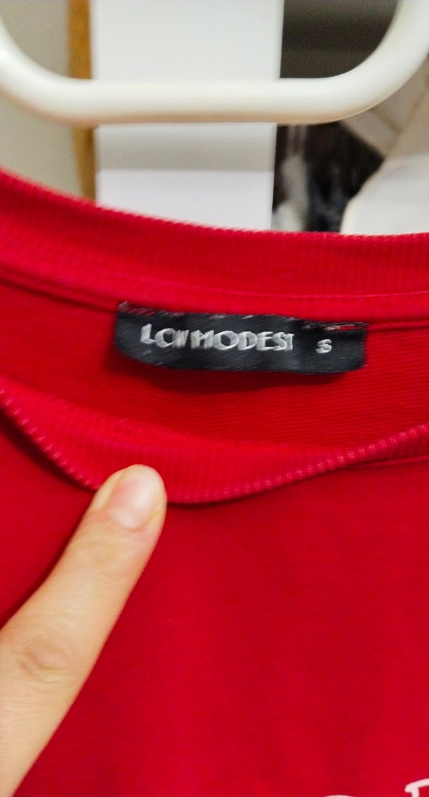 Renkli Baskılı Kırmızı Kadın Sweatshirt - Görsel 2