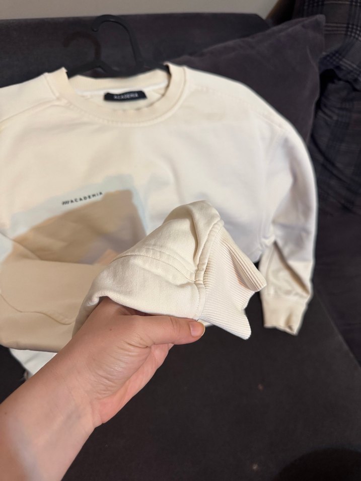 Academia Kadın krem Sweatshirt - Görsel 2