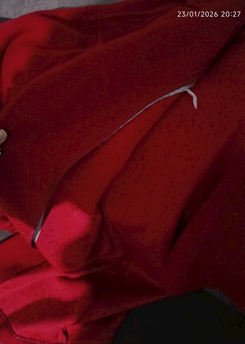 Kırmızı Uzun Kaban - Görsel 6