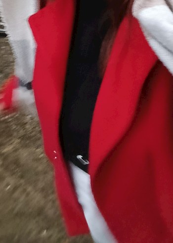 Kırmızı Uzun Kaban - Görsel 9