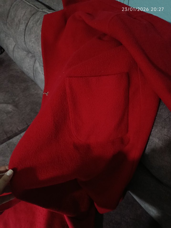 Kırmızı Uzun Kaban - Görsel 3