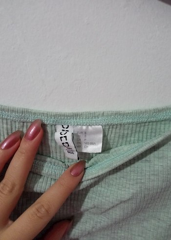 Kısa Crop Bluz - Görsel 3