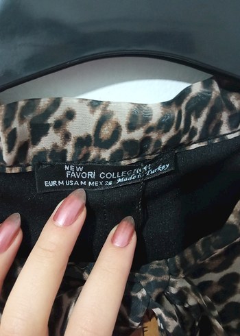 Bohem Tarz Kahverengi Leopar Desenli Uzun Kollu Elbise - Görsel 5