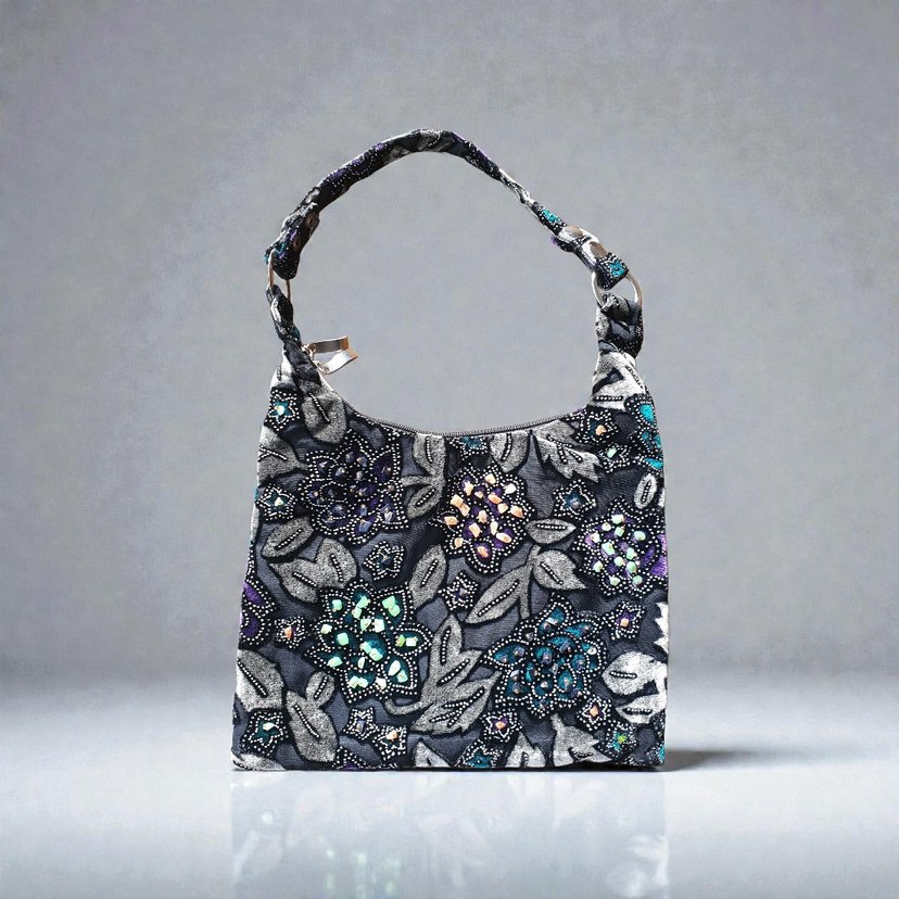 Boncuk Detaylı Çok Renkli Bohem Omuz Çantası  | Kullanımmamış - Görsel 2