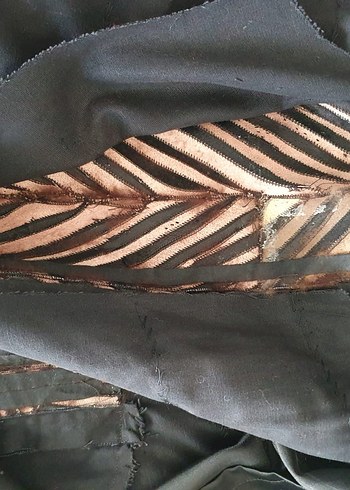 Gerçek Vizon Kürk  Özel Dikim  36-38 Beden  Siyah - Görsel 6