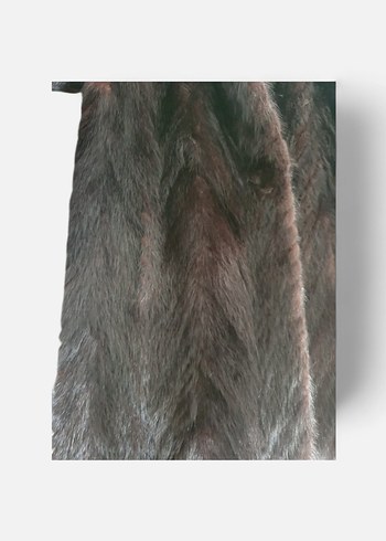 Gerçek Vizon Kürk  Özel Dikim  36-38 Beden  Siyah - Görsel 4