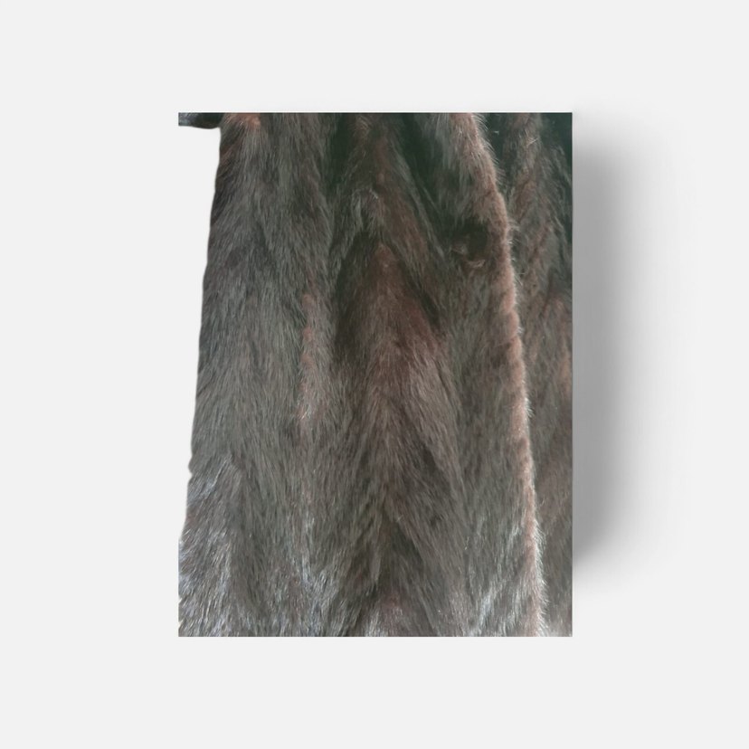 Gerçek Vizon Kürk  Özel Dikim  36-38 Beden  Siyah - Görsel 4