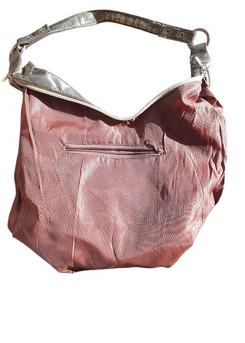 Gold Boncuk İşlemeli Kumaş Çanta | Kullanılmamış - Görsel 5