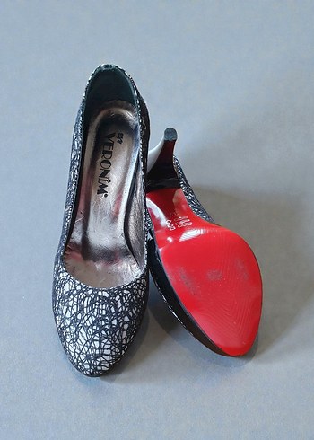 Veronim Platform Topuklu Ayakkabı  37 Numara | Kırmızı Taban - Görsel 5