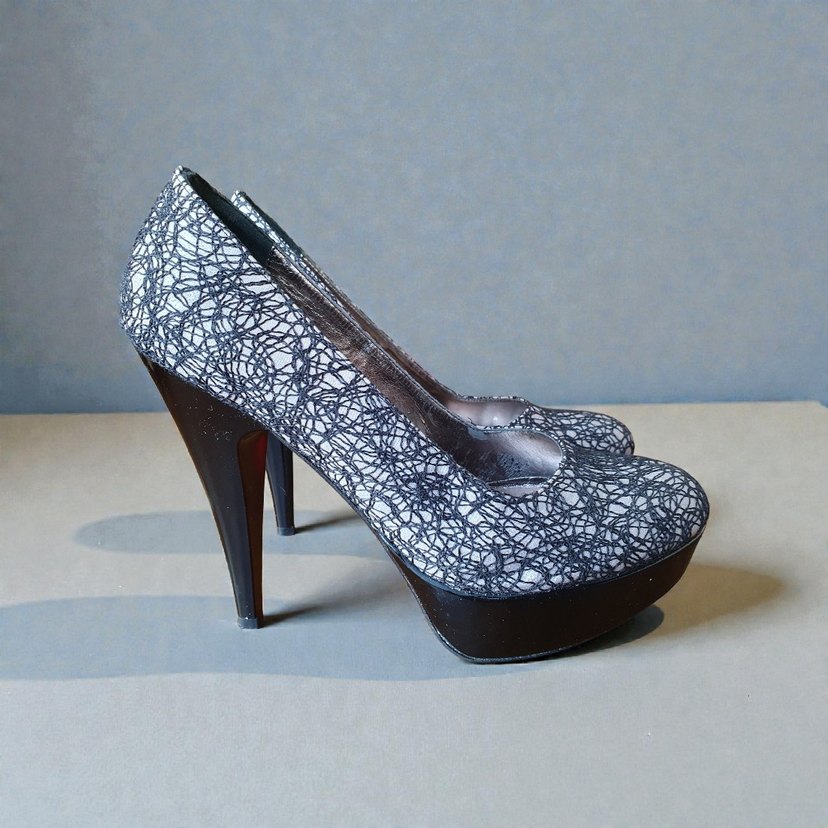 Veronim Platform Topuklu Ayakkabı  37 Numara | Kırmızı Taban - Görsel 2