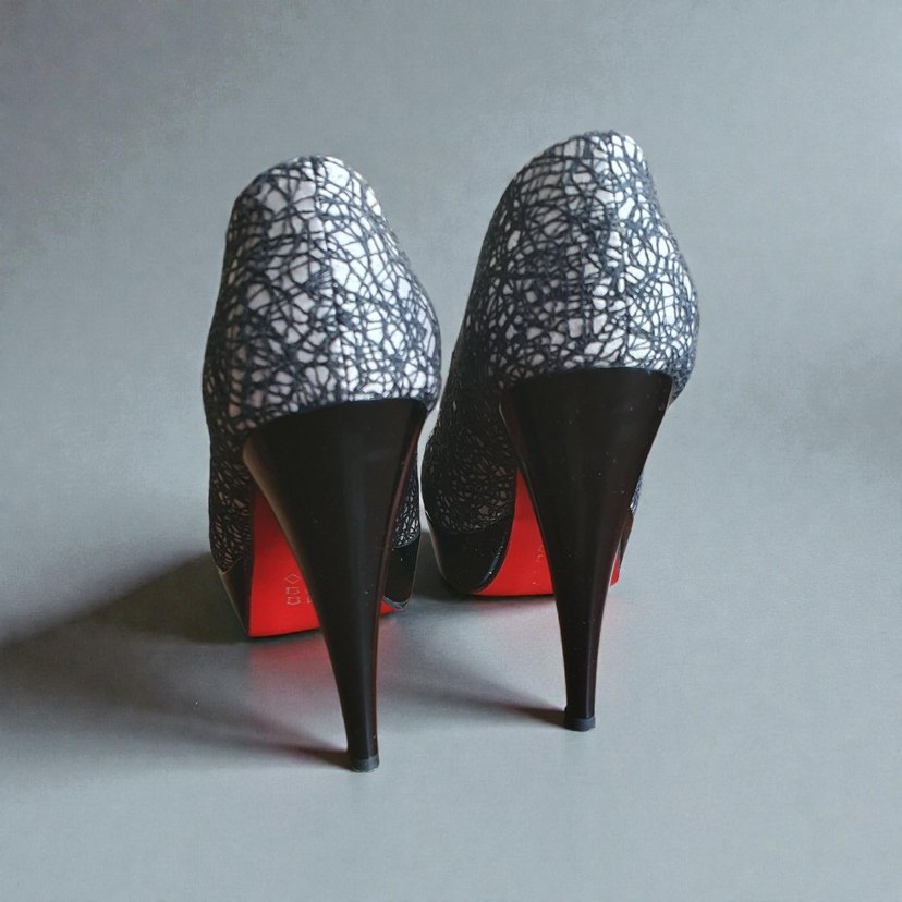 Veronim Platform Topuklu Ayakkabı  37 Numara | Kırmızı Taban - Görsel 3