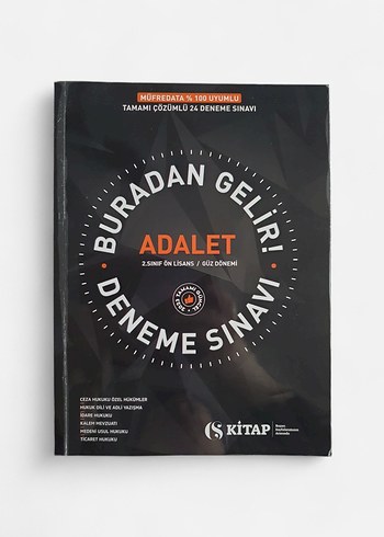 AUZEF Adalet 2. Sınıf Güz Dönemi  Konu Anlatımı + Deneme Seti - Görsel 2