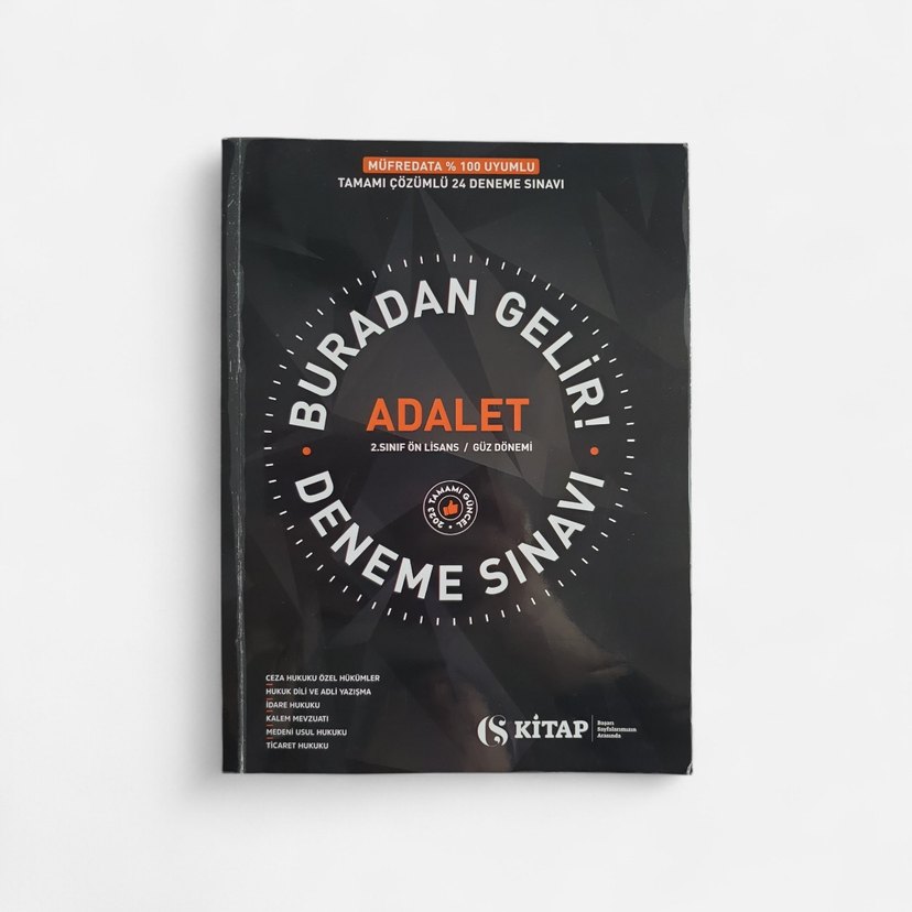 AUZEF Adalet 2. Sınıf Güz Dönemi  Konu Anlatımı + Deneme Seti - Görsel 2