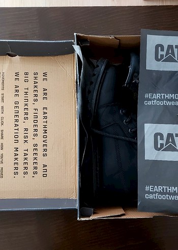 Siyah Deri CAT Bot - Görsel 2