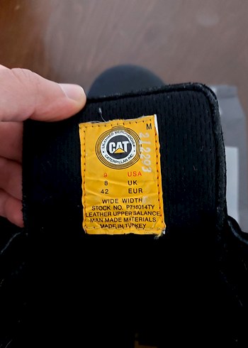 Siyah Deri CAT Bot - Görsel 8