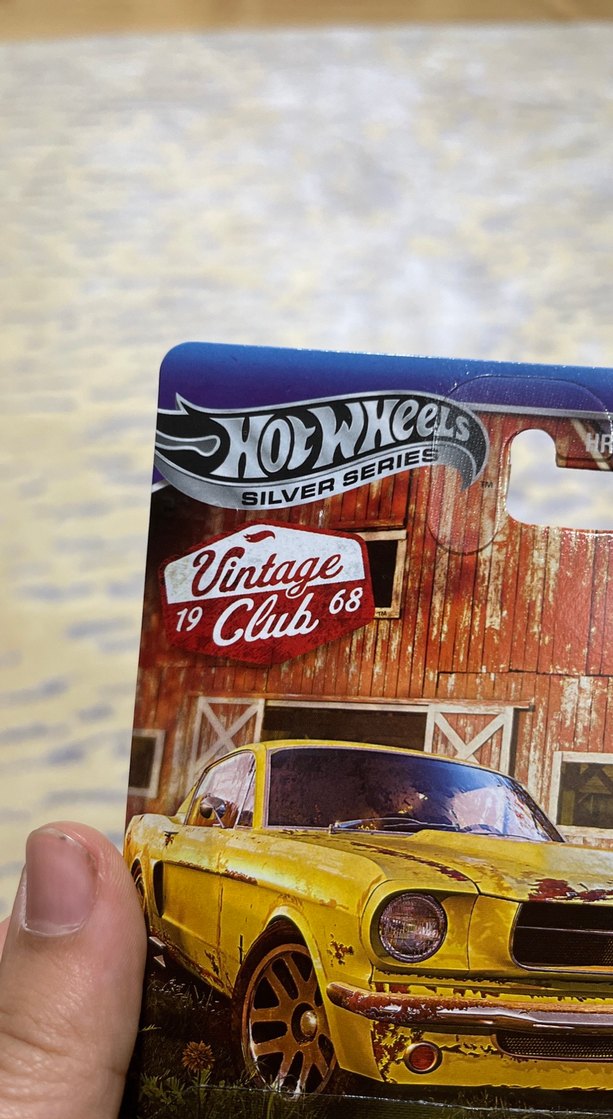 Parlak Sarı '65 Mustang Oyuncak Araba kutulu silver - Görsel 3