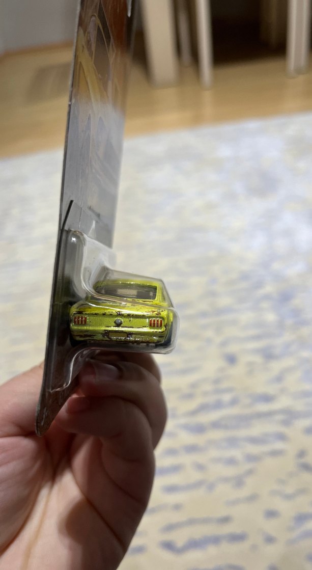 Parlak Sarı '65 Mustang Oyuncak Araba kutulu silver - Görsel 5