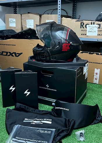 Scorpion Apex EXO-GT SP Carbon Kask - Görsel 3