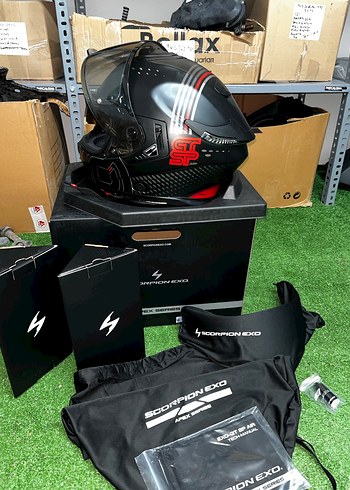 Scorpion Apex EXO-GT SP Carbon Kask - Görsel 2