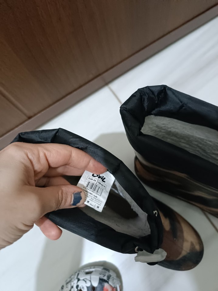 Kahverengi Kamuflaj Desenli Çocuk Yağmur Çizmesi - Görsel 2