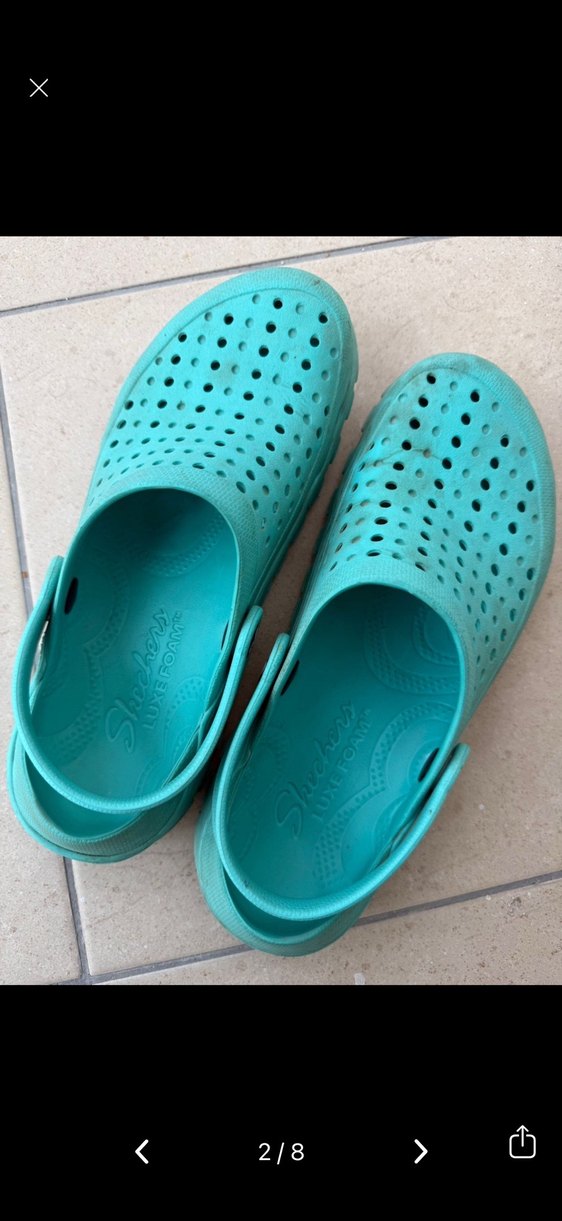 Skechers Turkuaz Delikli Terlik 38 - Görsel 3