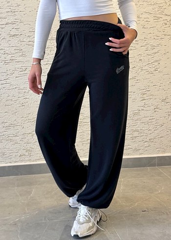 pull and bear SWD kadın siyah eşofman altı - Görsel 2