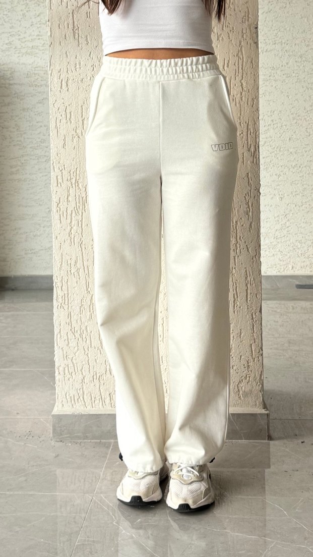 Kadın Gri Pamuklu Salaş Eşofman Altı - Görsel 2