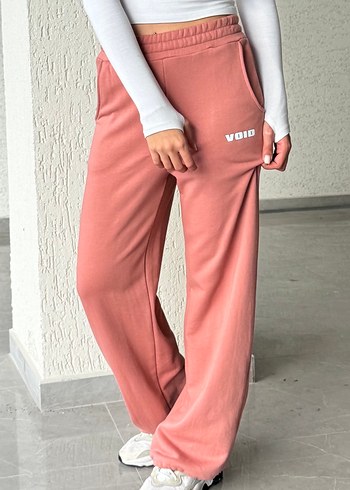 Pembe Rahat Kesim Kadın Eşofman Altı - Görsel 2