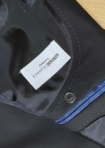 Erkek Siyah Düğmeli Klasik Ceket - Görsel 6