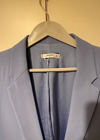 Mango Acik Mavi Klasik Blazer Ceket
