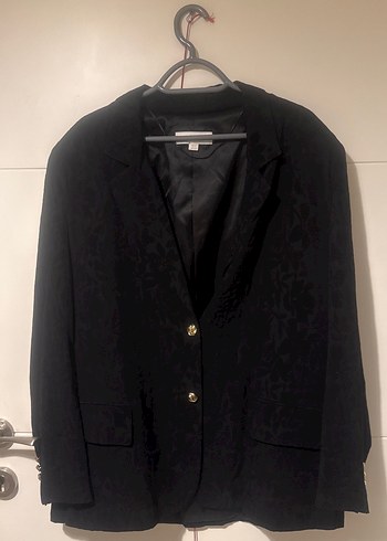 Zara Siyah Desenli Blazer Ceket