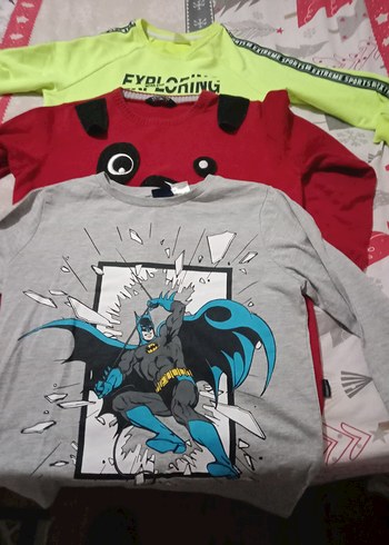 erkek Çocuk Renkli Baskılı Sweatshirt - Görsel 2