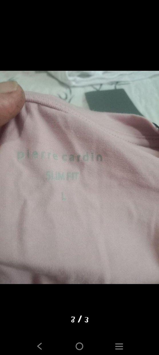 Pembe Kısa Kollu Pamuklu Erkek Tişört - Görsel 2