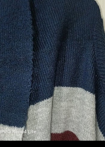 xl Beden Çizgili Salaş Kadın Hırka