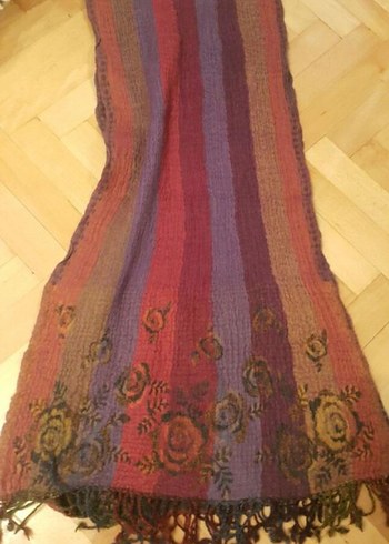 Saf yün Bohem Kadın Şalı - Görsel 3