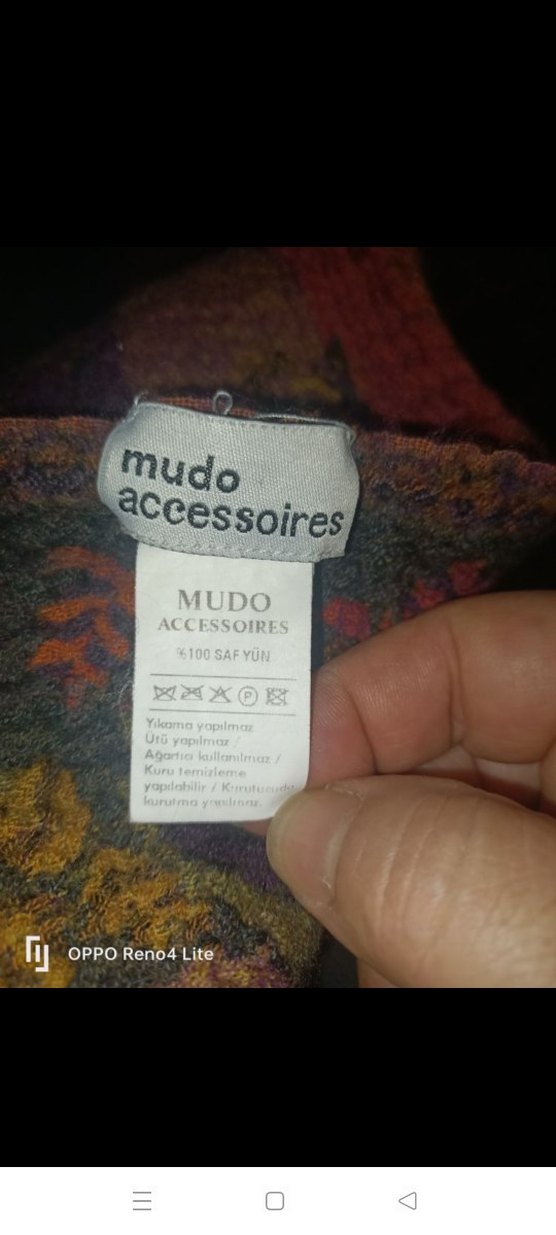 Saf yün  Bohem Kadın Şalı - Görsel 4