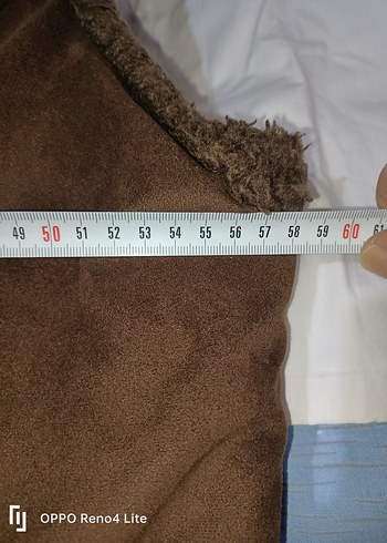 Kahverengi Süet Kürklü Kadın Yelek - Görsel 3