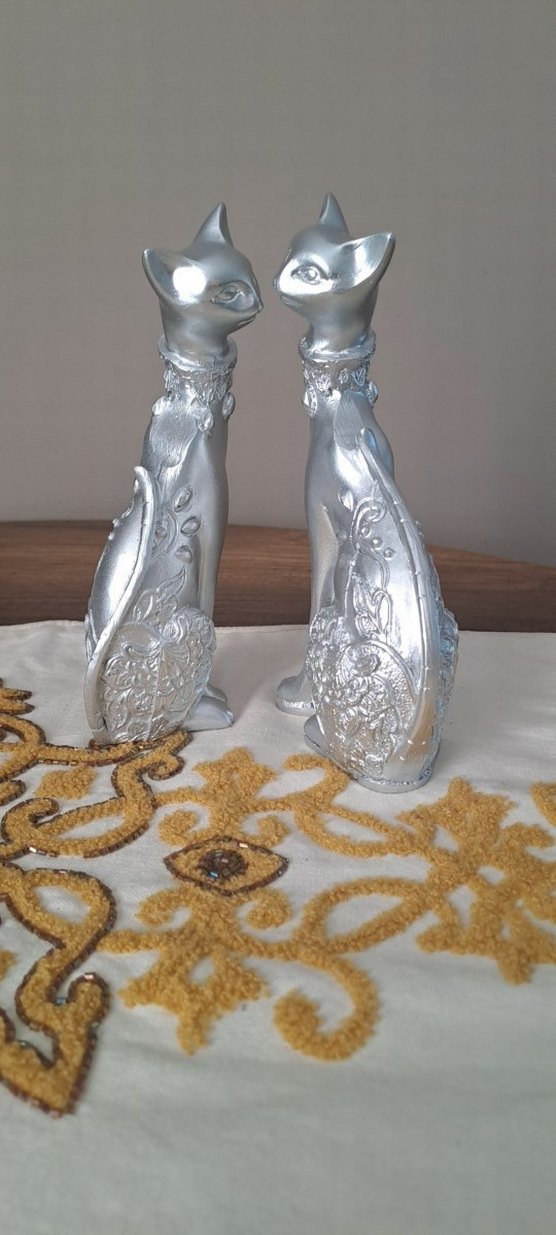 Gri Kedi Figürleri Seti - Görsel 2