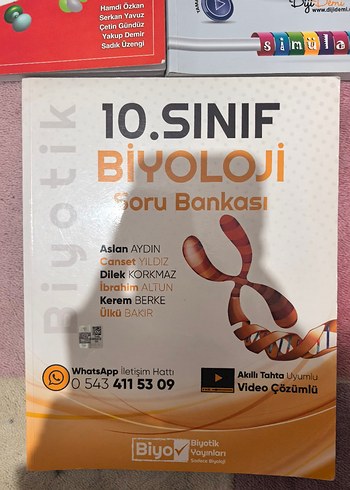 10. Sınıf Kimya, Fizik ve Biyoloji Soru Bankaları - Görsel 2