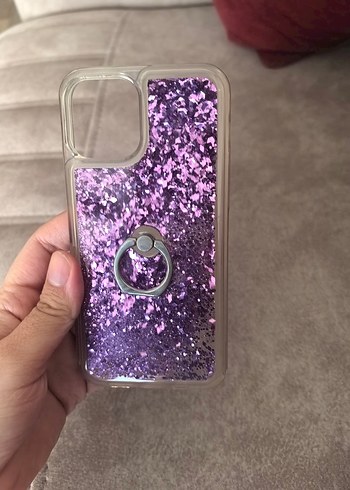 Iphone 12 Mor Simli Telefon Kılıfı Halkalı - Görsel 2