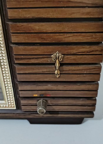 ANTİKA JAPON KURMALI LATERNALI MASA SAATİ - Görsel 3