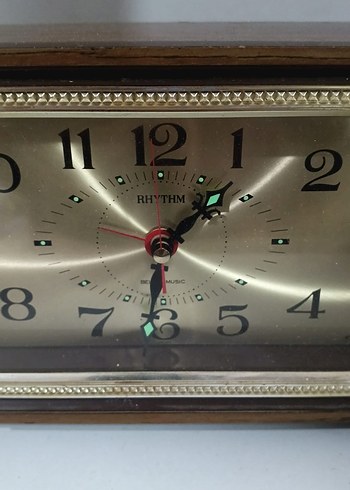 ANTİKA JAPON KURMALI LATERNALI MASA SAATİ - Görsel 2