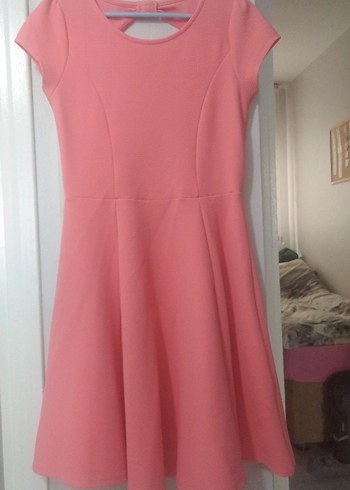 LC Waikiki Pembe Midi Çocuk elbise, Kısa Kollu,