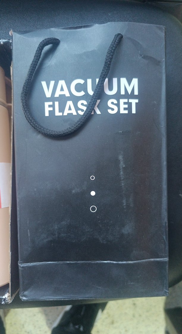 Bej Termos ve İki Bardak Seti - Görsel 2