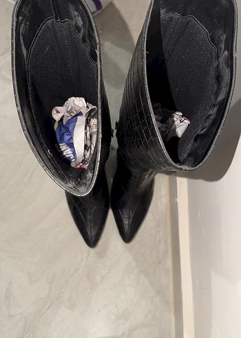 Oxxo Kadın Siyah Suni Deri Çizme - Görsel 3