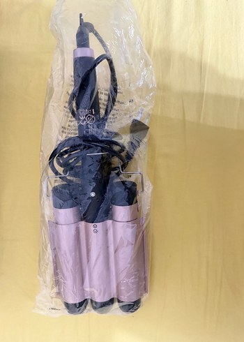 Aprilla Pembe Üçlü Su Dalgası Saç Maşası - Görsel 2