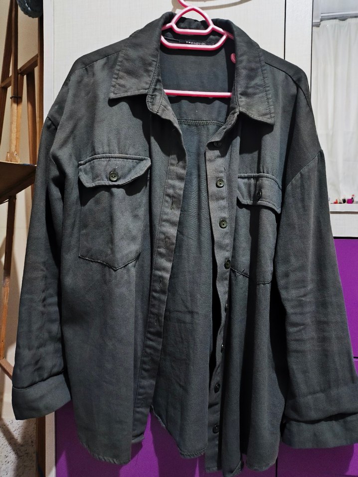 Haki kadın gömlek - Görsel 2