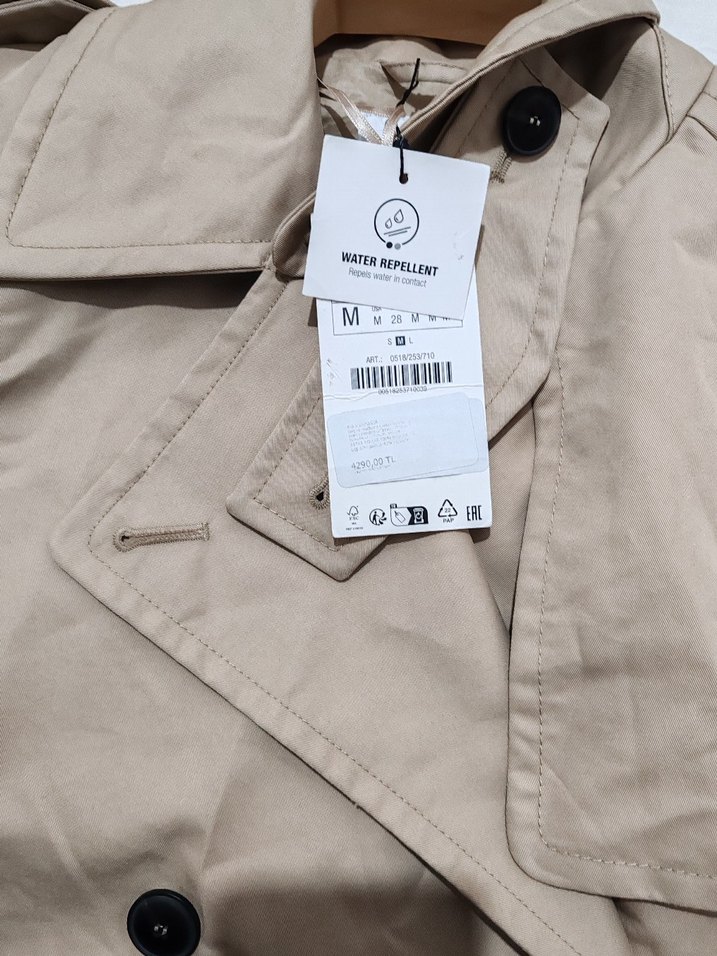 Bej Kadın Trençkot - Görsel 3